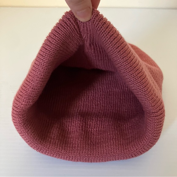 Adidas Women’s Originals Trefoil Pink Magic Earth Red Beanie Hat - Picture 5 of 6